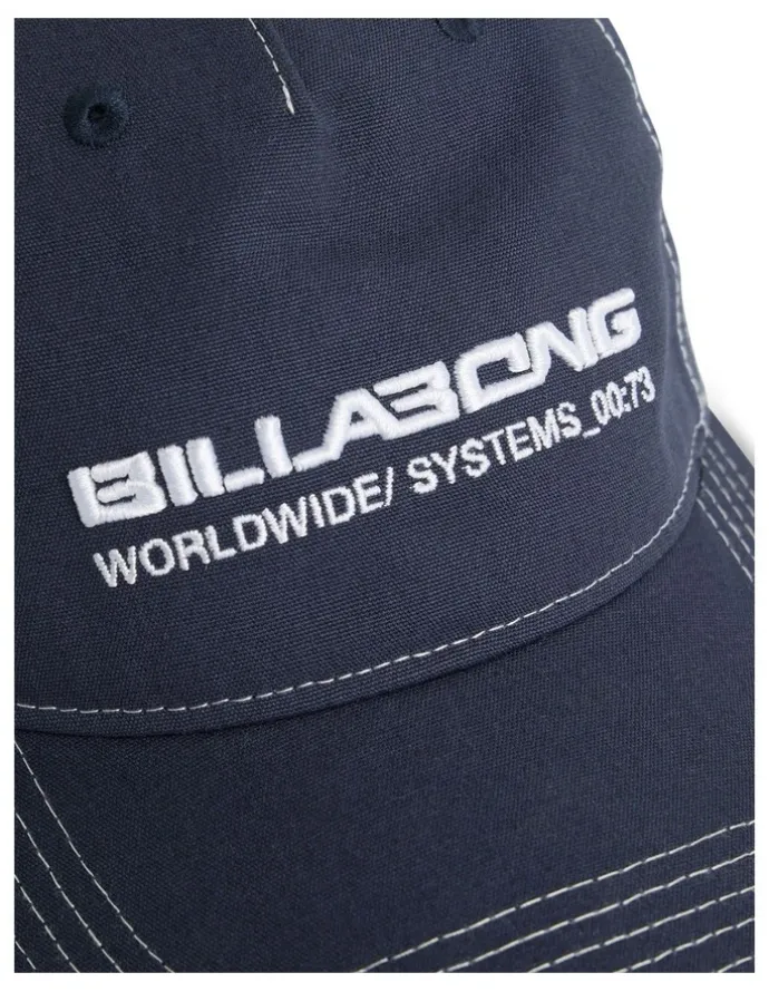 Billabong Spec Throw On Snapback Cap In Dusty in indigo