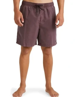 Billabong All Day Ovd Layback Port Shorts in Purple