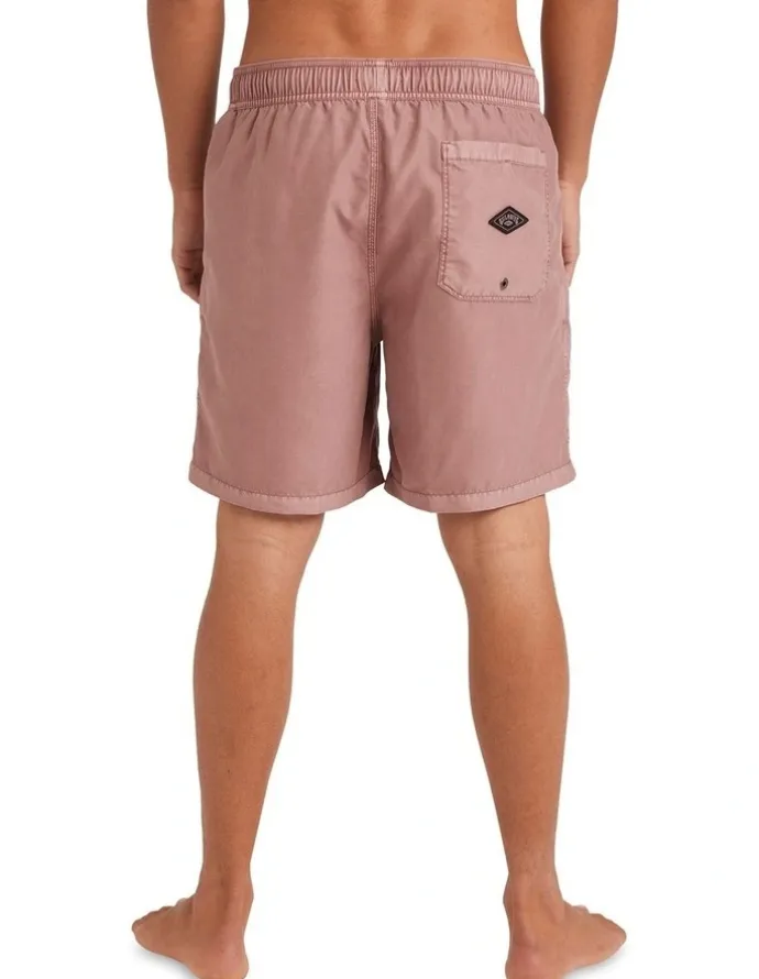 Billabong All Day Overdye Layback Boardshorts In Dusty Rose