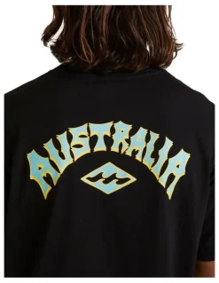 Billabong Aus Arch T-Shirt in Black