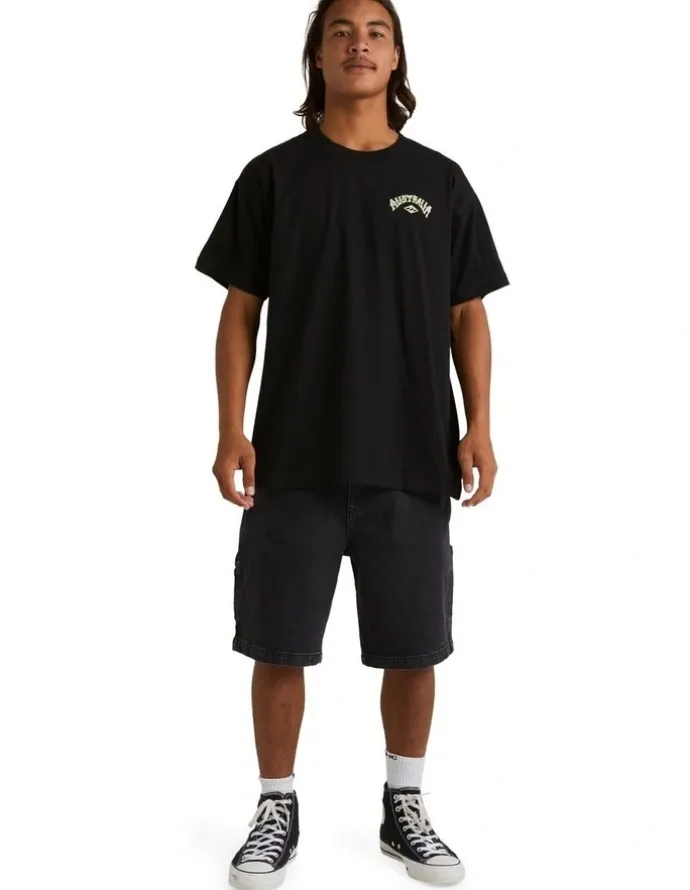 Billabong Aus Arch T-Shirt in Black