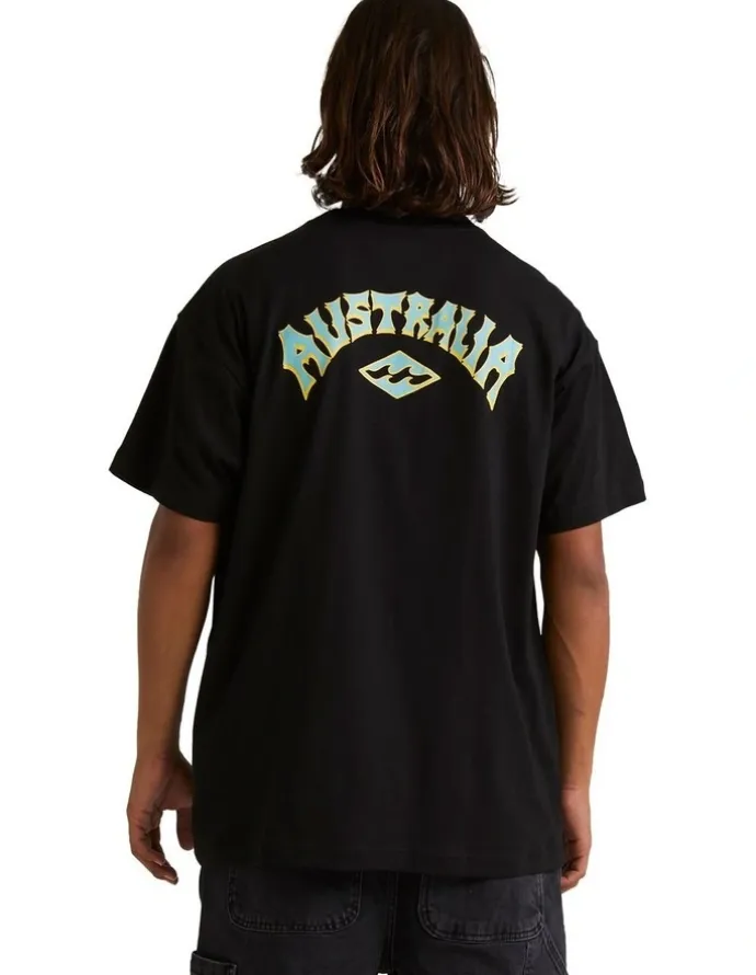 Billabong Aus Arch T-Shirt in Black