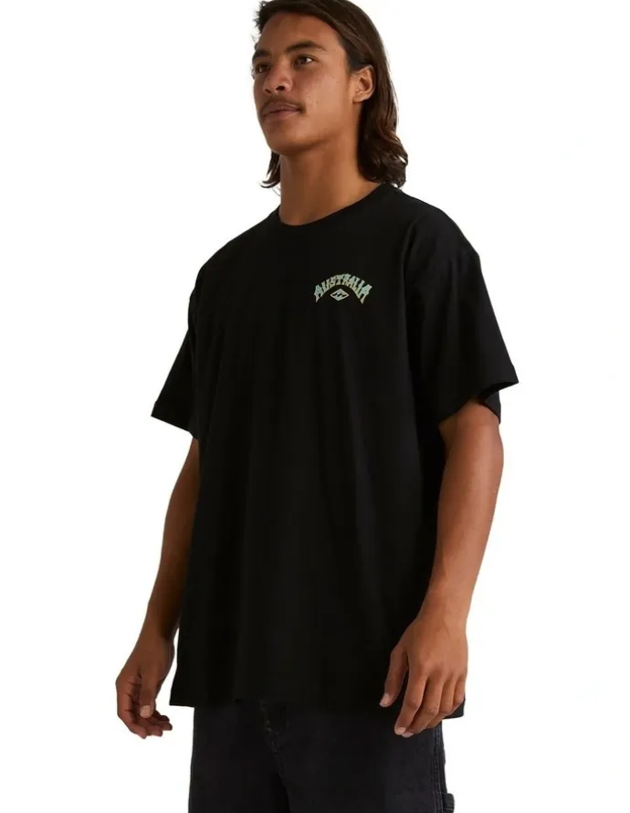 Billabong Aus Arch T-Shirt in Black