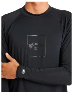 Billabong Boxed Arch Long Sleeve Rash Vest In Stealth