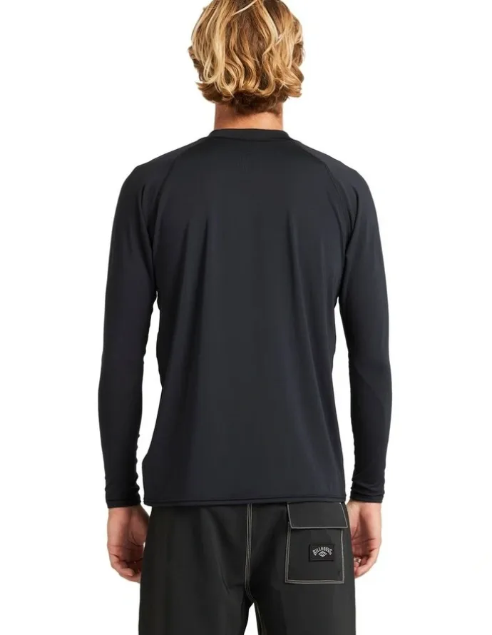 Billabong Boxed Arch Long Sleeve Rash Vest In Stealth