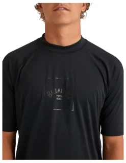 Billabong Boxed Arch Rash Vest in Stealth