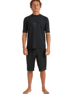 Billabong Boxed Arch Rash Vest in Stealth