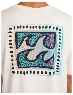 Billabong Crayon Wave Premium T-Shirt Off in White