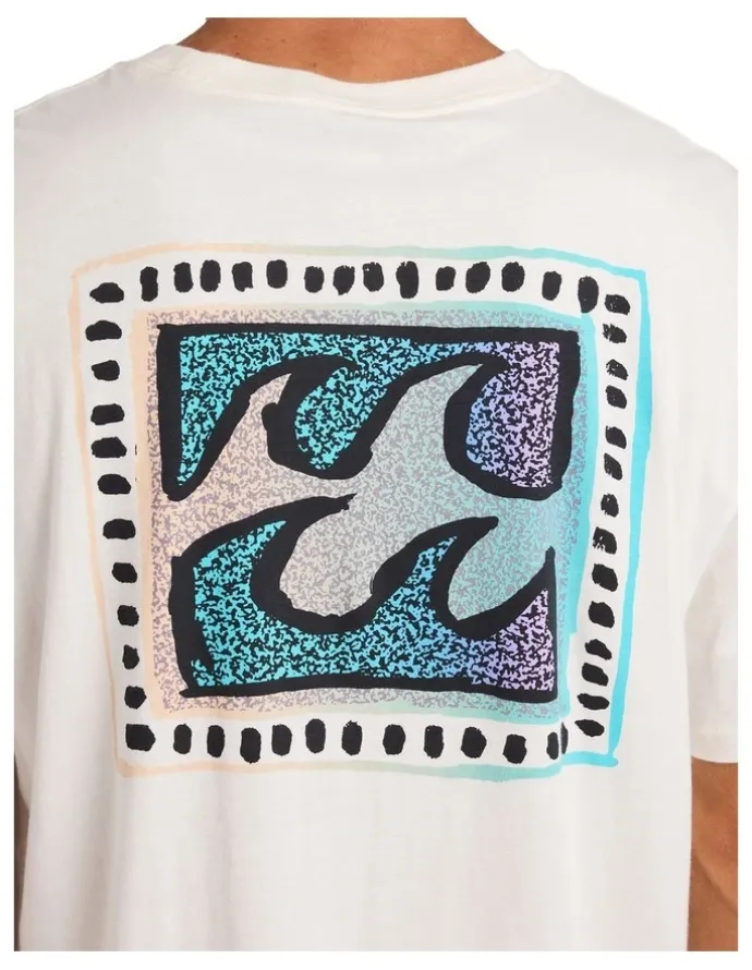 Billabong Crayon Wave Premium T-Shirt Off in White