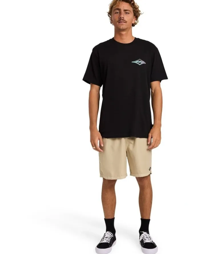 Billabong Crayon Wave Premium T-Shirt in Black