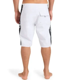 BILLABONG Dbah Bio Wave Pro Performance Boardshorts 21 in White Vintage