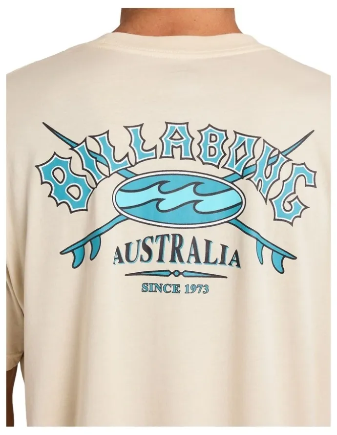 Billabong Heritage Arch Premium T-Shirt in Oatmeal