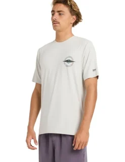 BILLABONG Hollow Diamond Loose Fit Surf T-shirt in Silver