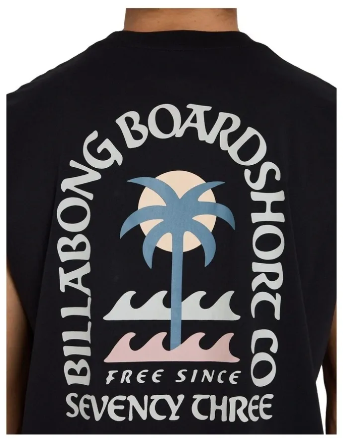 Billabong Portal Muscle Top Washed in Black