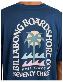Billabong Portal Premium T-Shirt in Dark Denim