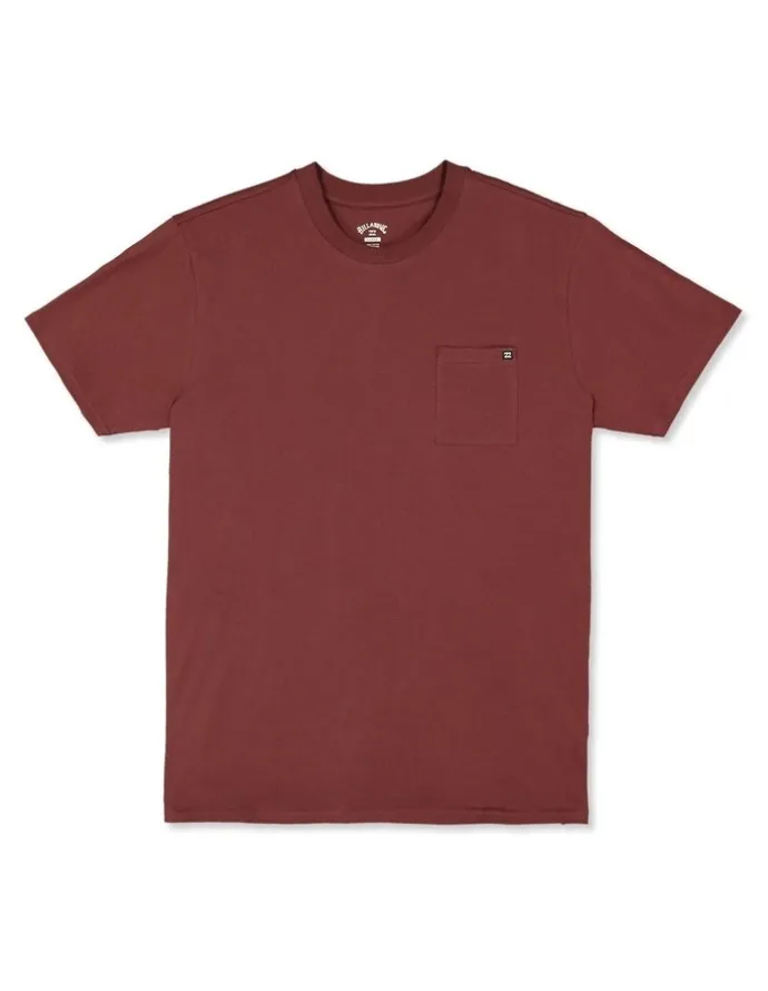 Billabong Premium Pocket T-Shirt Wine