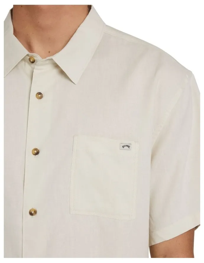 Billabong Ricardo Short Sleeve Shirt in Natural