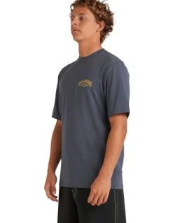 Billabong Rotor Shorline Rash Vest in Black Heather