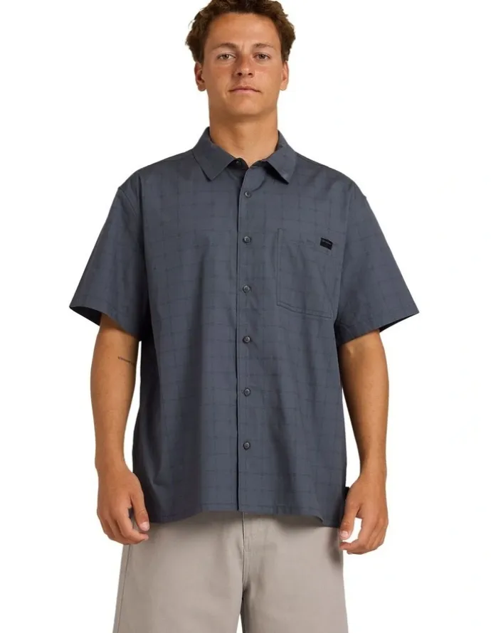 Billabong Spec Mogul Short Sleeve Shirt in Navy