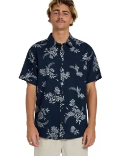Billabong Sundays Short Sleeve Shirt True in Navy