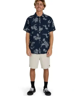 Billabong Sundays Short Sleeve Shirt True in Navy