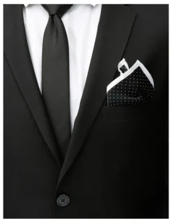 Blaq Black Dot Pocket Square