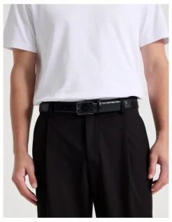 Blaq Centre Bar Belt in Black