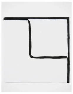 Blaq Classic Pocket Square in White