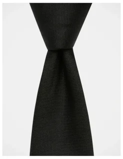Blaq Core Silk Tie in Black