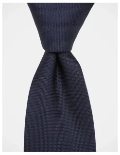 Blaq Core Silk Tie in Navy