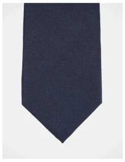 Blaq Core Silk Tie in Navy