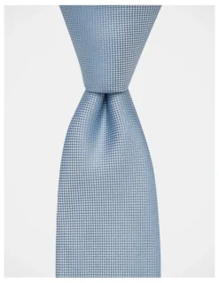 Blaq Core Silk Tie in Silver Grey
