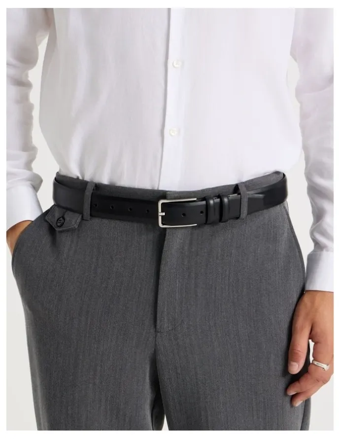 Blaq Dress Belt Black Smooth Belt Black