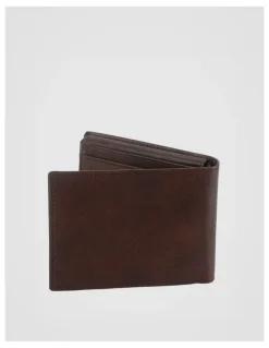 Blaq Flip Wallet With Zip Dark Tan Wallet Dark Tan