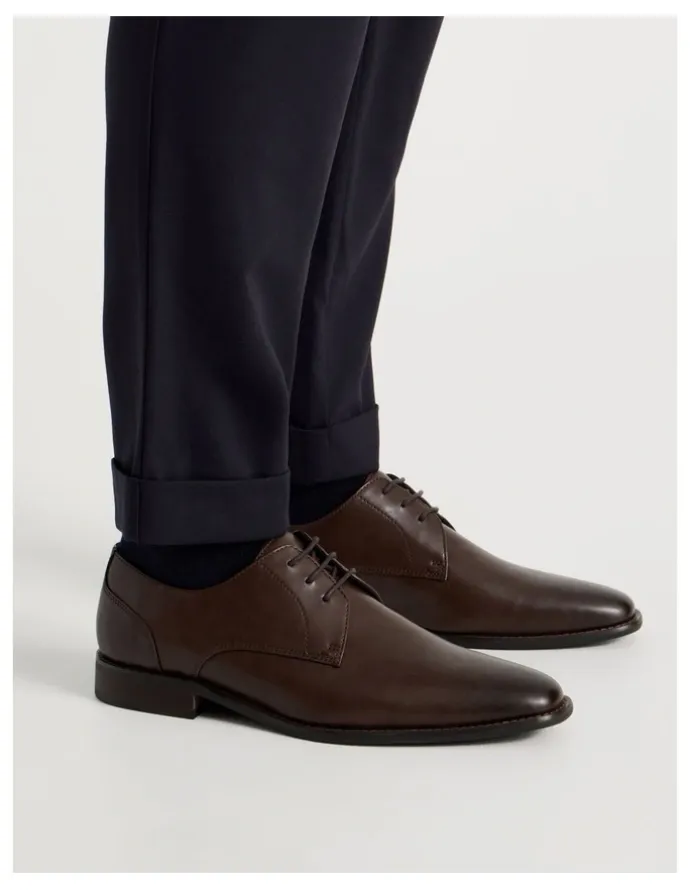 Blaq Lucian Dress Lace Up Shoes in Brown