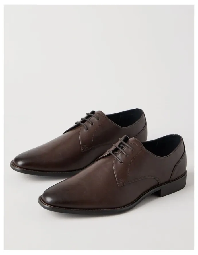 Blaq Lucian Dress Lace Up Shoes in Brown