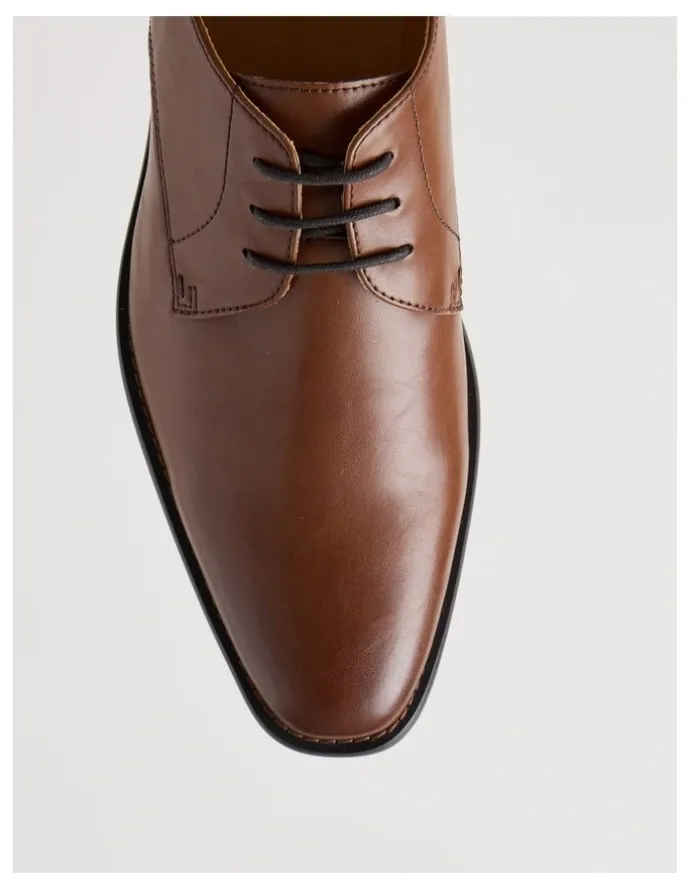 Blaq Lucian Dress Lace Up Shoe in Tan