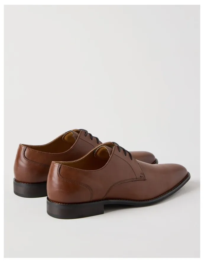 Blaq Lucian Dress Lace Up Shoe in Tan