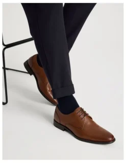 Blaq Lucian Dress Lace Up Shoe in Tan