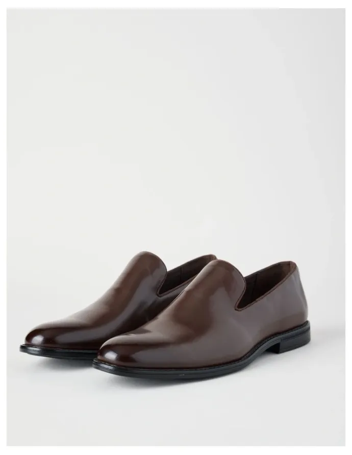 Blaq Mason Dress Loafers in Dark Brown