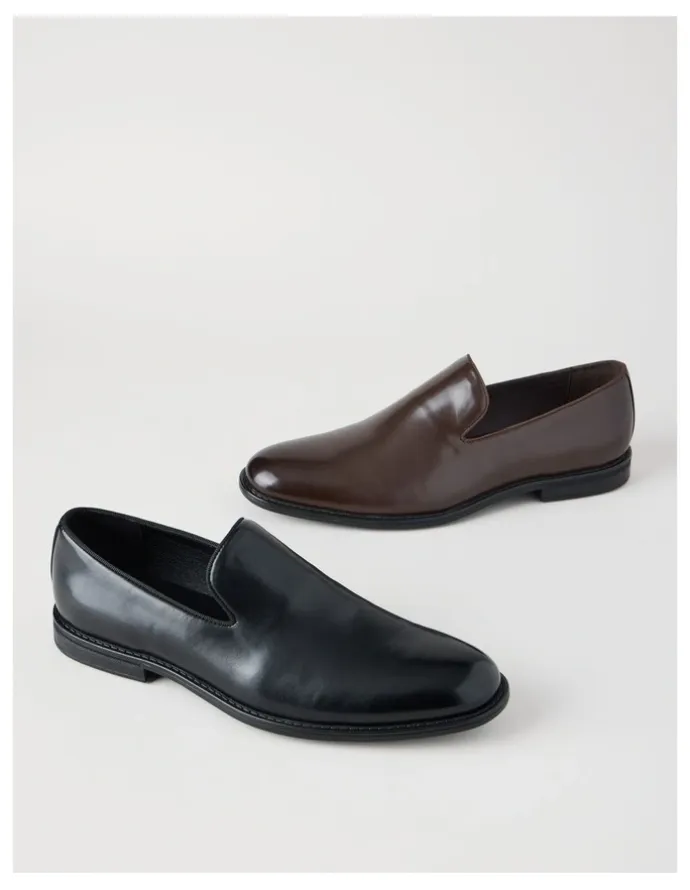 Blaq Mason Dress Loafers in Black