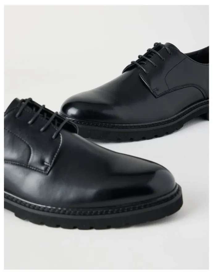 Blaq Nico Chunky Lace Up in Black