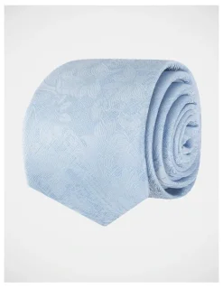 Blaq Paisley Poly Tie Blue