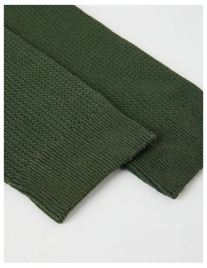 Blaq Australian Cotton Waffle Socks in Green Slate