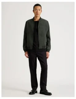 Blaq Birdseye Bomber Jacket in Green