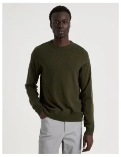 Blaq Crew Neck Knit in Green