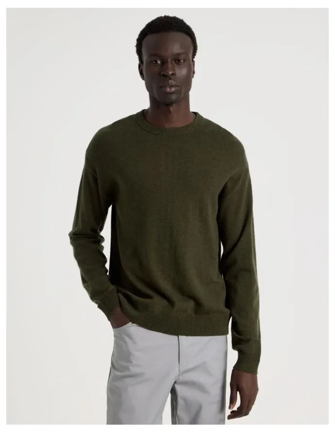 Blaq Crew Neck Knit in Green