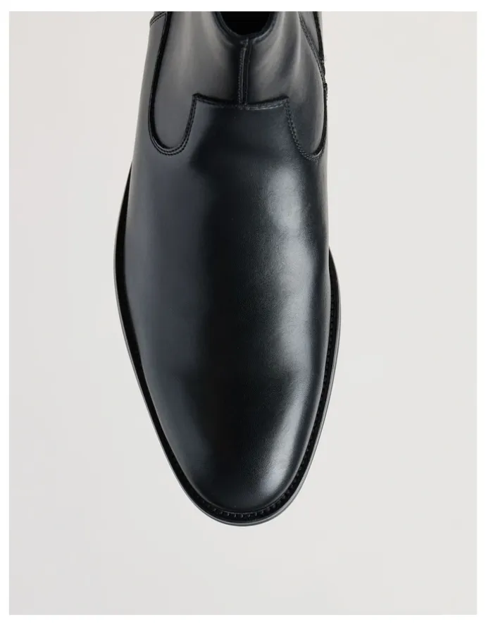 Blaq Jasper Cuban Heel Boot in Black