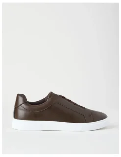 Blaq Knox Elastic Sneaker in Dark Brown