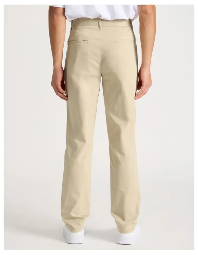 Blaq Pleated Relaxed Trouser in Beige